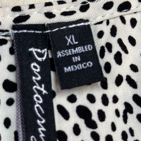 Portocruz Cheetah Sleeveless Button up Rayon Shift Swim Cover-up Beach Dress XL - Picture 7 of 9